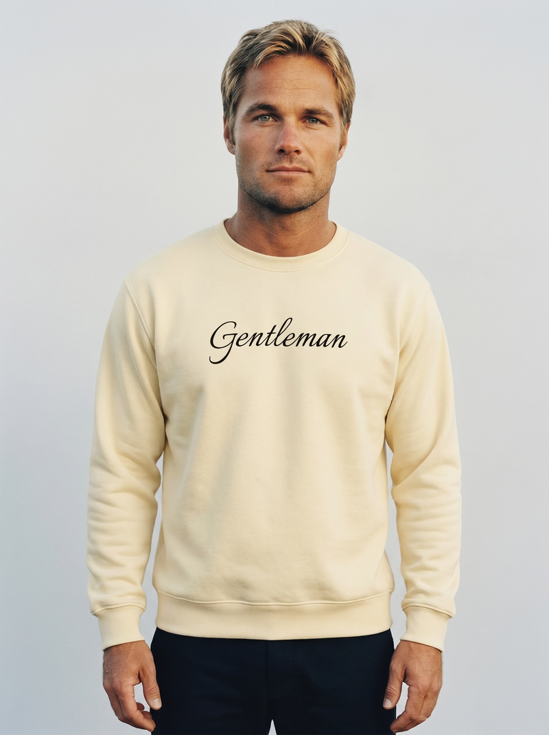 The Harbor Crew — Cream Crewneck Sweater - French Terry