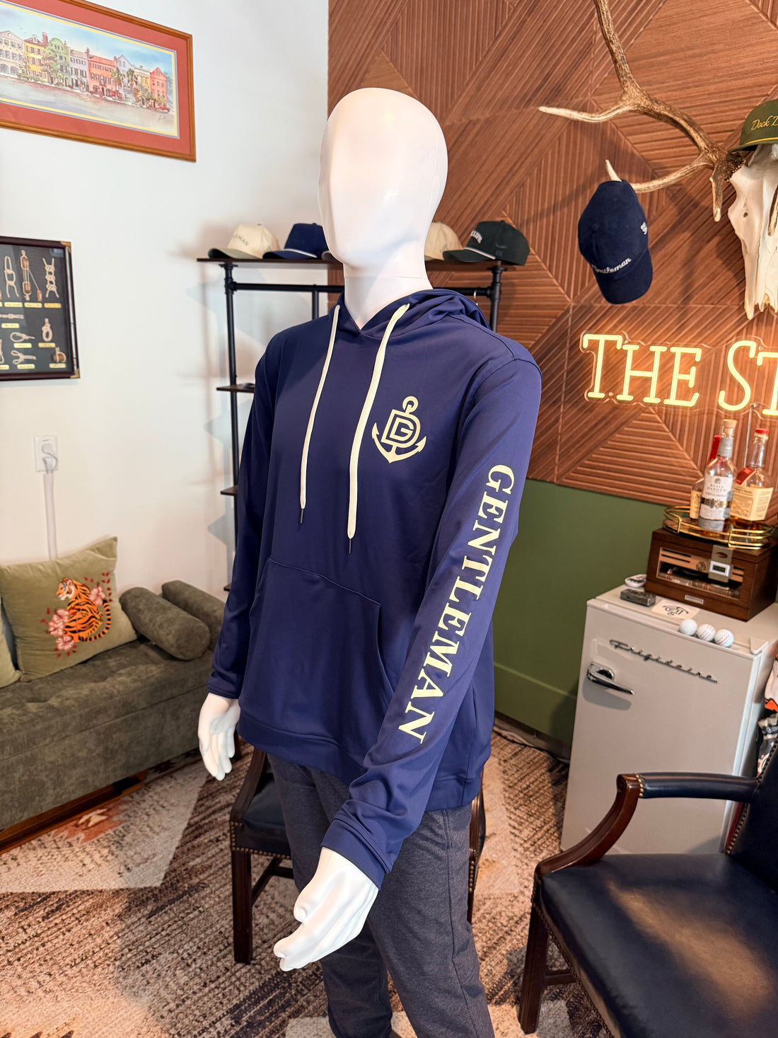 The Anchor Hoodie — Mariner Navy